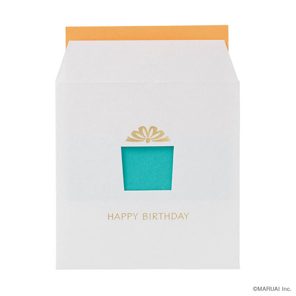 Grußkarte - Ausgestanzt - Golddruck - Happy Birthday