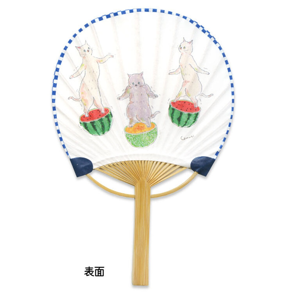 Grußkarte - Tokoro Komugi - Summer - Bamboo Fan