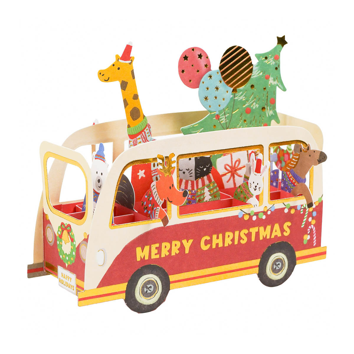 Grußkarte -  Christmas Card - 2025 - Christmas Party Bus