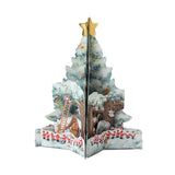 Grußkarte - Mini Santa - Panorama Pop-Up Card