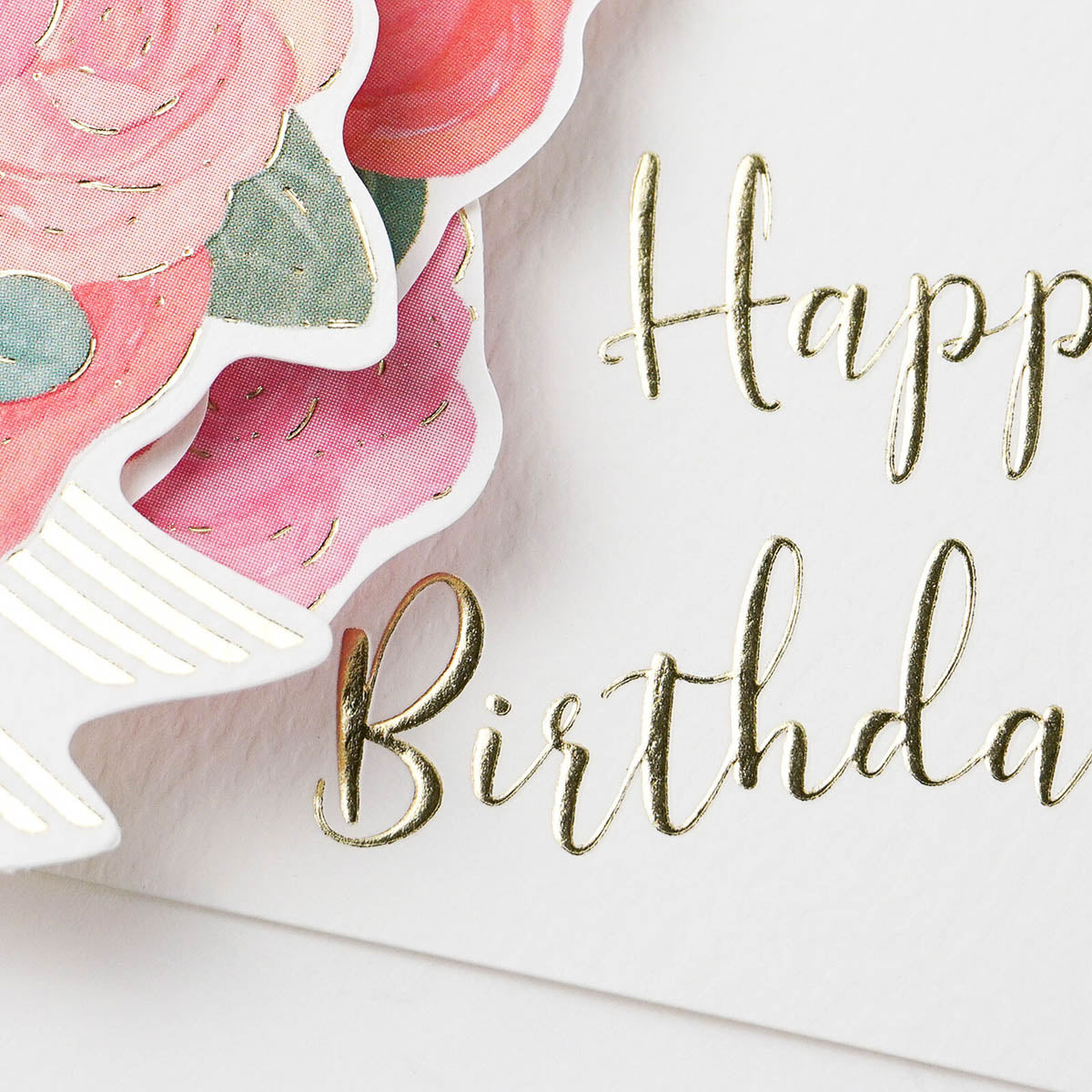 Grußkarte - Greeting Life - Flower Pop-Up Card - Birthday