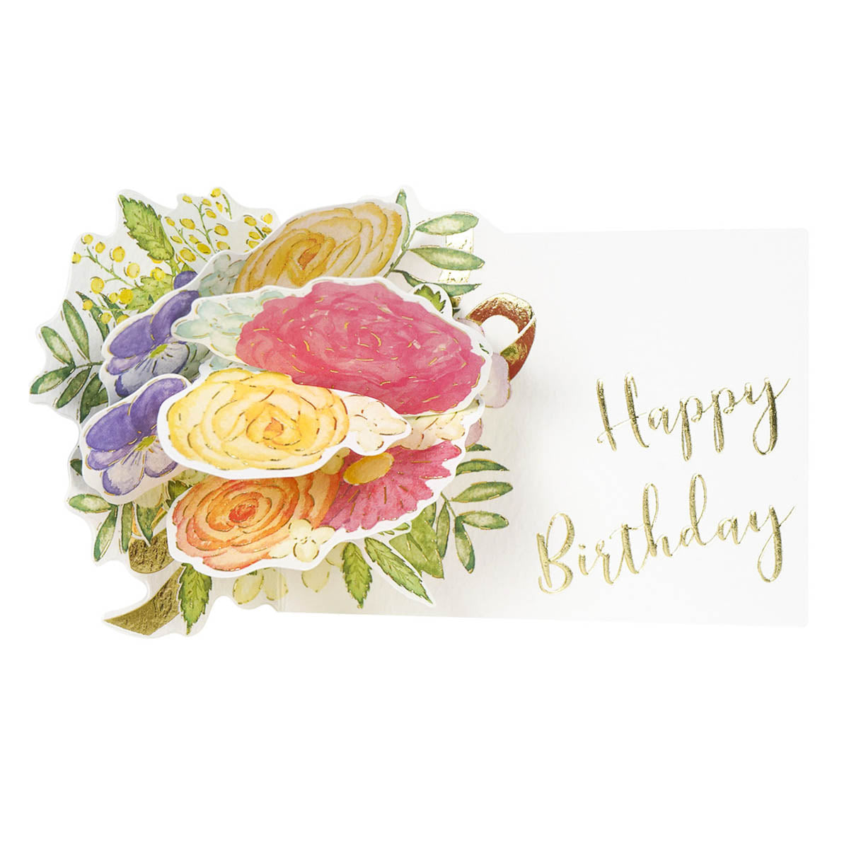 Grußkarte - Greeting Life - Flower Pop-Up Card - Birthday