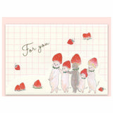 Grußkarte - Tokoro Komugi - Strawberries and Stars