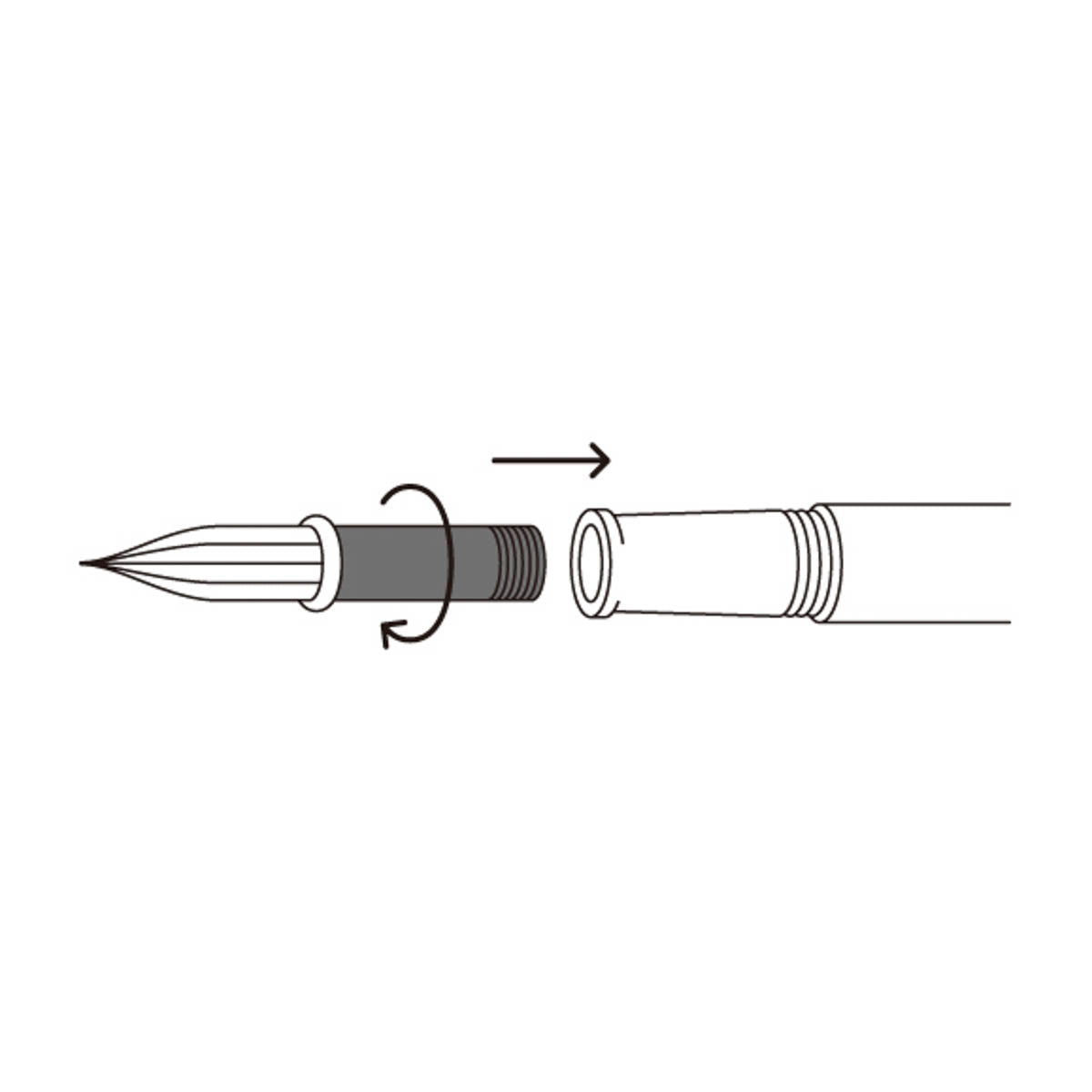Glasfederstift - Aurora - Nib