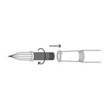 Glasfederstift - Aurora - Nib