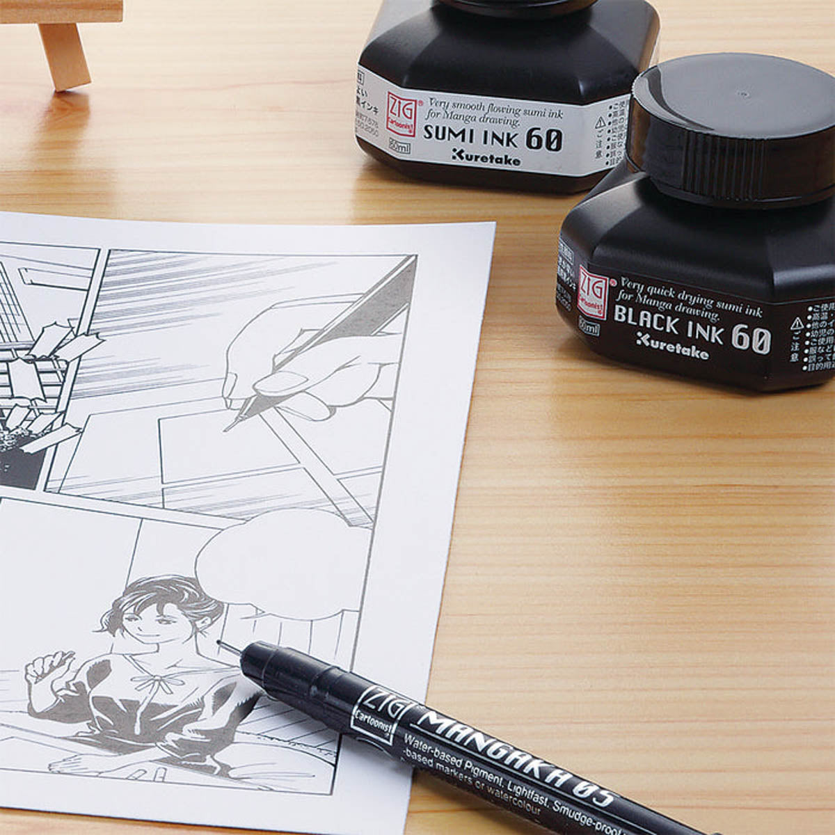 Tintenfass - Kuretake - ZIG - Cartoonist - Ink