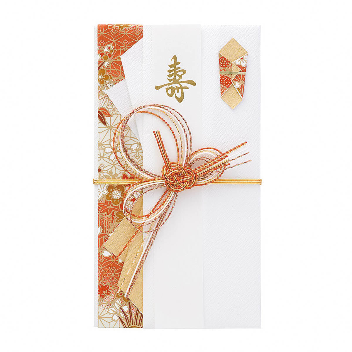 Geschenkumschlag - Blumen mit Gold
