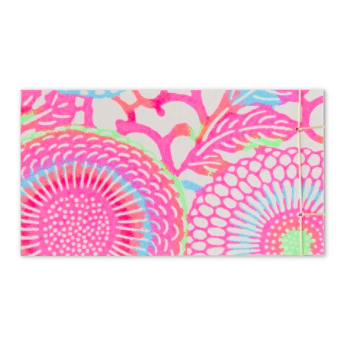 Notizblock - Yuzen Washi - japanische Bindung - neon