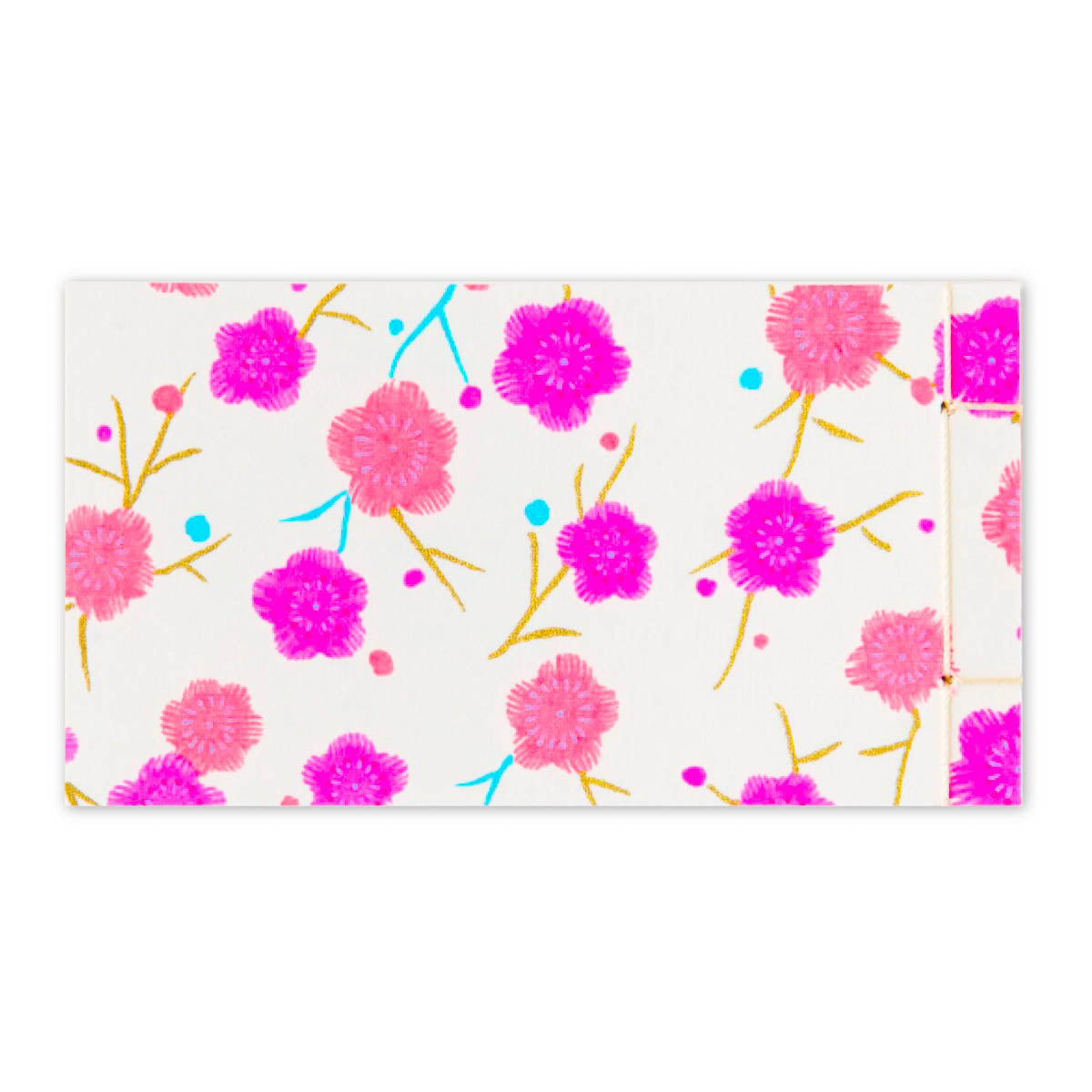 Notizblock - Yuzen Washi - japanische Bindung - neon