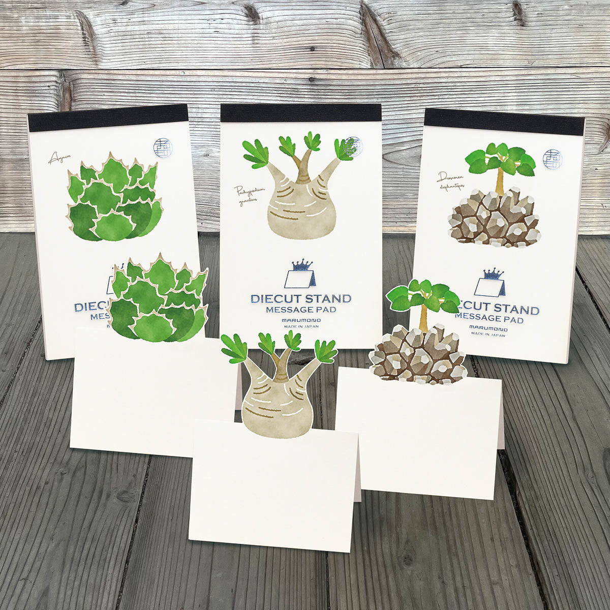 Notizblock - Die Cut Message Cards - Plants