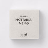 Notizblock - Takeo Paper - MOTTAINAI MEMO - 2024