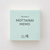 Notizblock - Takeo Paper - MOTTAINAI MEMO - 2024