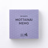 Notizblock - Takeo Paper - MOTTAINAI MEMO - 2024