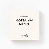 Notizblock - Takeo Paper - MOTTAINAI MEMO - 2025