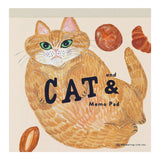 Notizblock - Greeting Life - Kahoko Sodeyama - Square Memo - Cat