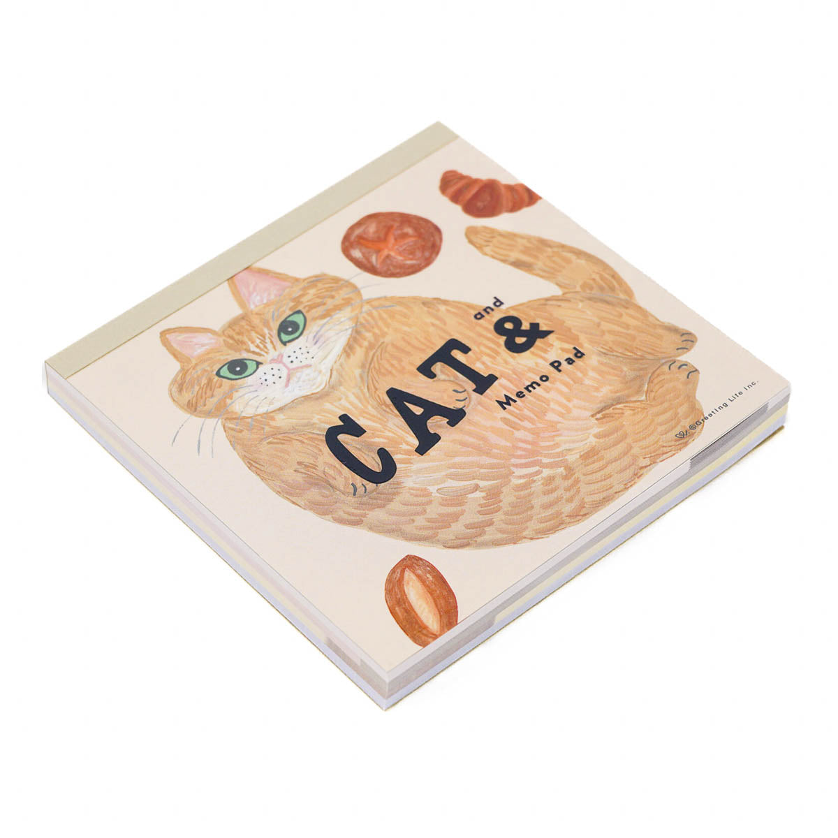Notizblock - Greeting Life - Kahoko Sodeyama - Square Memo - Cat