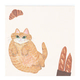 Notizblock - Greeting Life - Kahoko Sodeyama - Square Memo - Cat