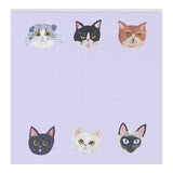 Notizblock - Greeting Life - Kahoko Sodeyama - Square Memo - Cat