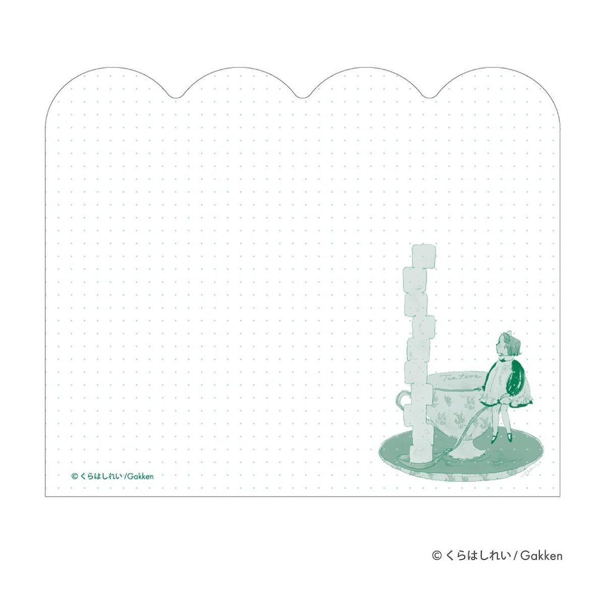 Notizblock - Rei Kurahashi - Die-cut Memo - Afternoon Tea