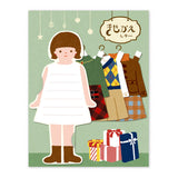 Mini-Brief - Mizutama - Ankleidepuppe Winter