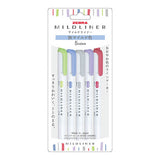 Marker - ZEBRA - Mildliner Highlighter - 5 Color Set