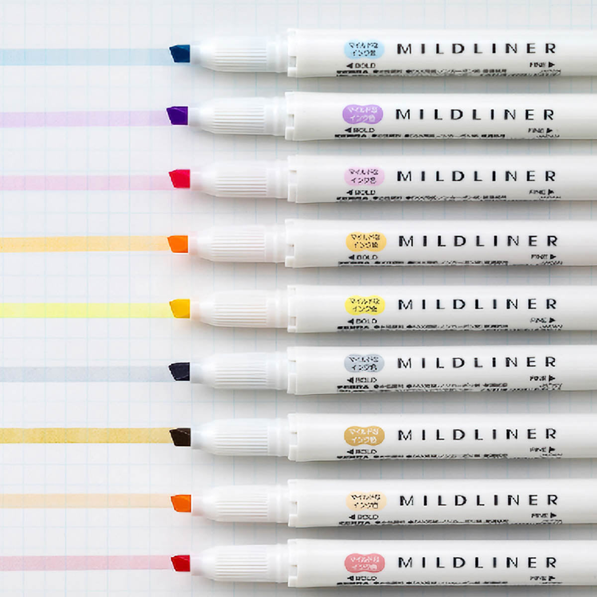 Marker - ZEBRA - Mildliner Highlighter - 5 Color Set