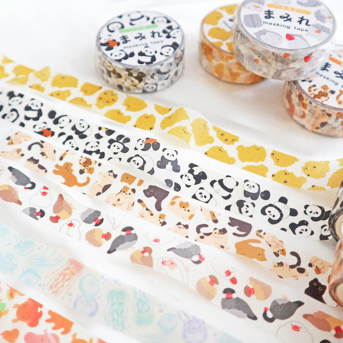 Masking Roll Sticker - WORLD CRAFT - Mamire - Cute Animals