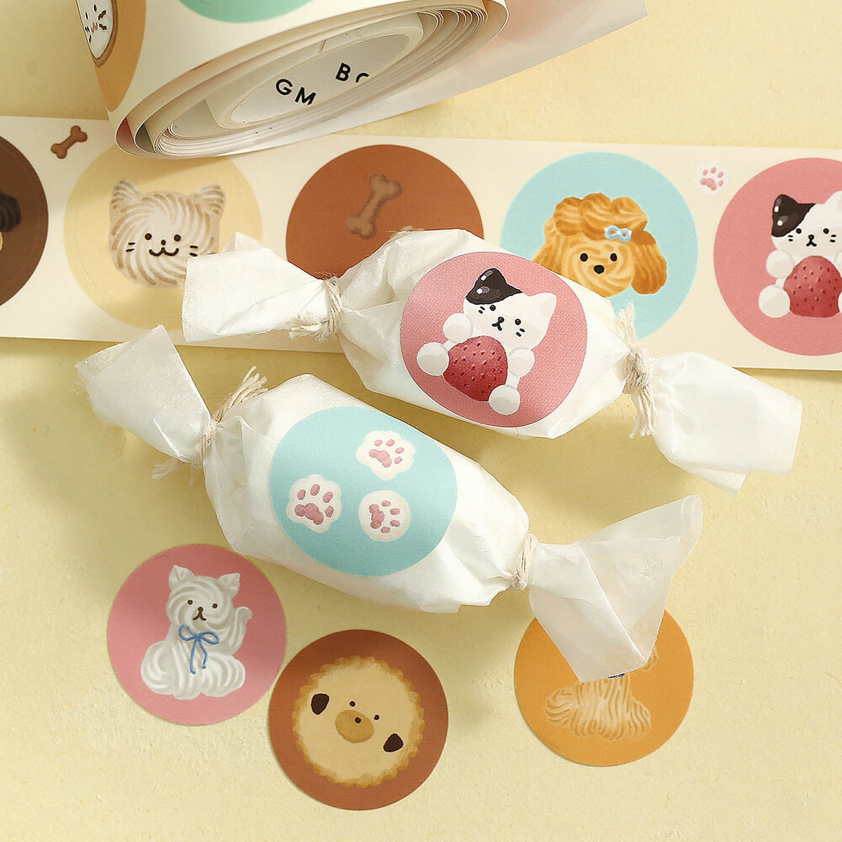 Masking Roll Sticker - Round Stickers