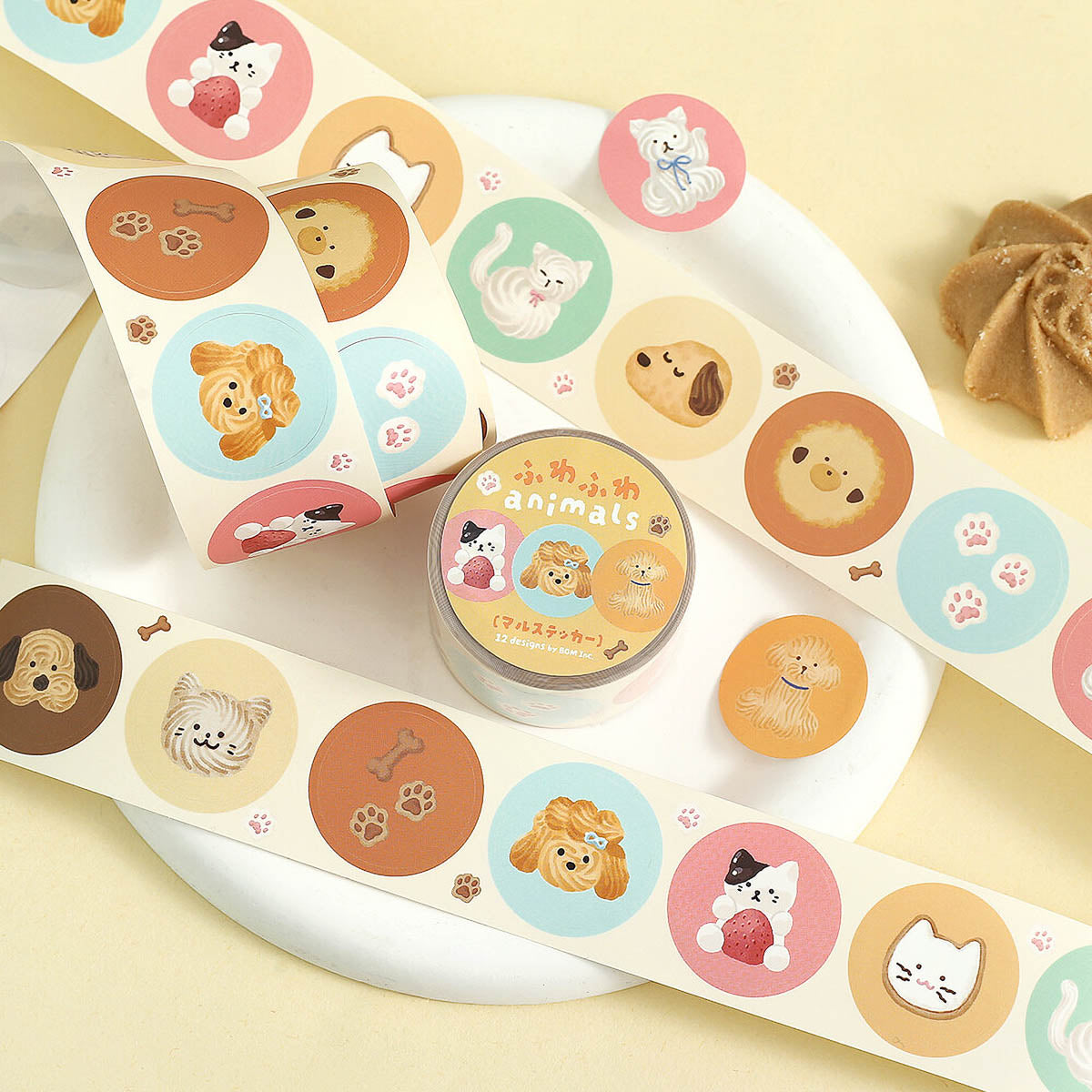 Masking Roll Sticker - Round Stickers