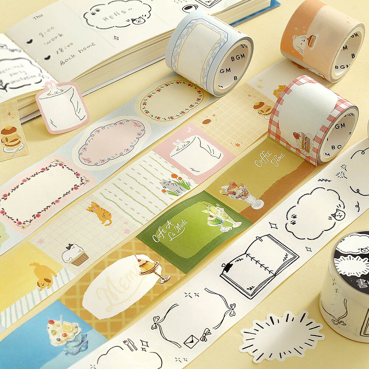 Masking Roll Sticker - Writable Stickers