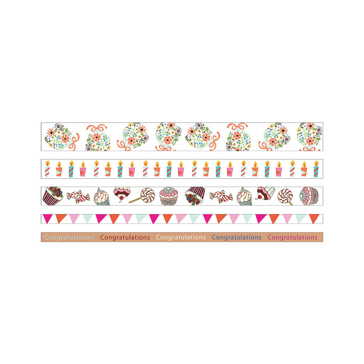 Masking Tape - Mini Masking Tape Set - 5 Muster