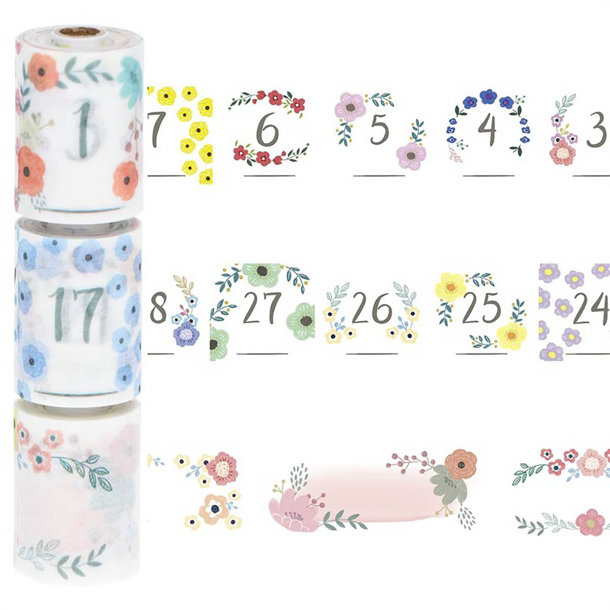 Masking Tape - masté - Planner Decoration - Titles - With Dates
