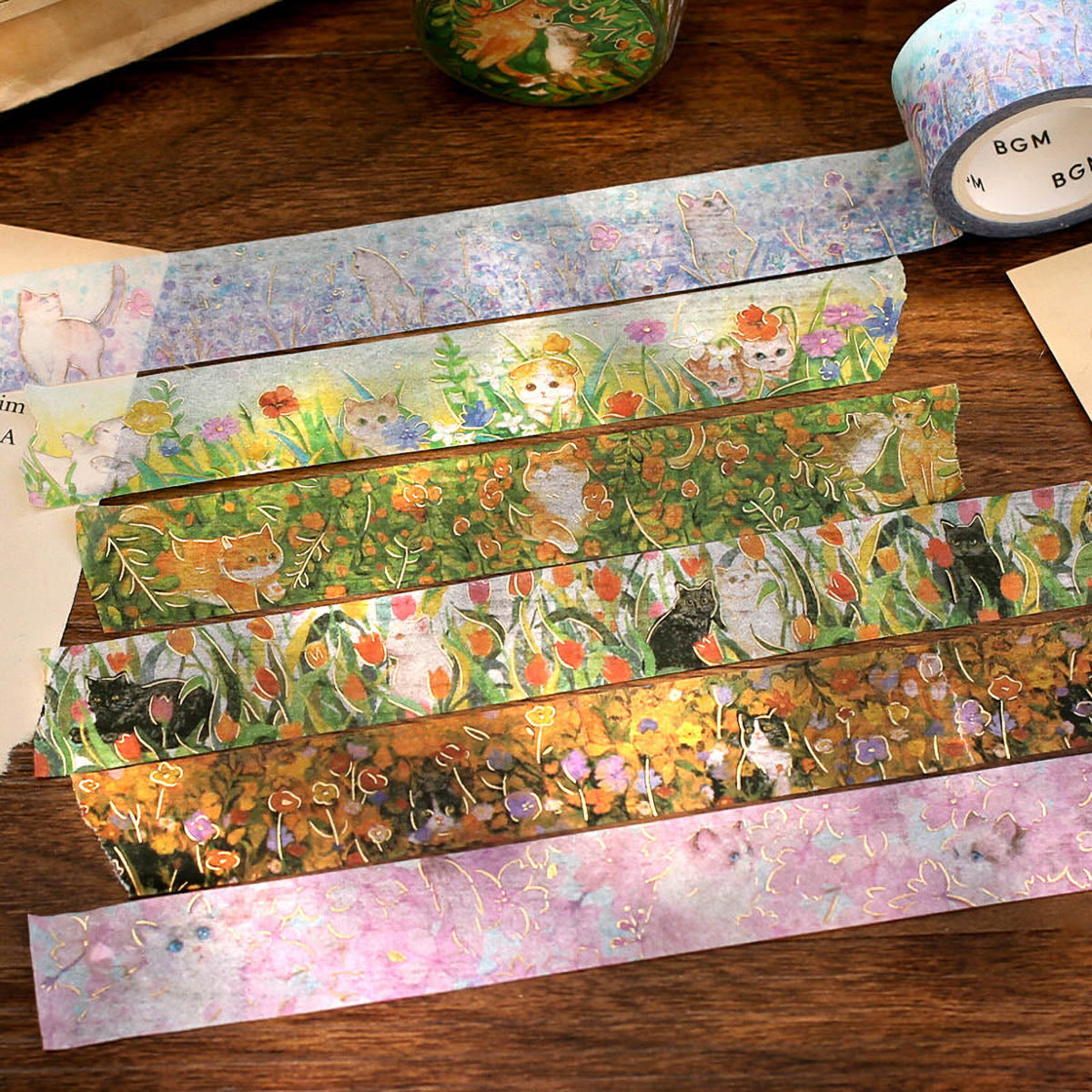 Masking Tape - Flowers and Cats