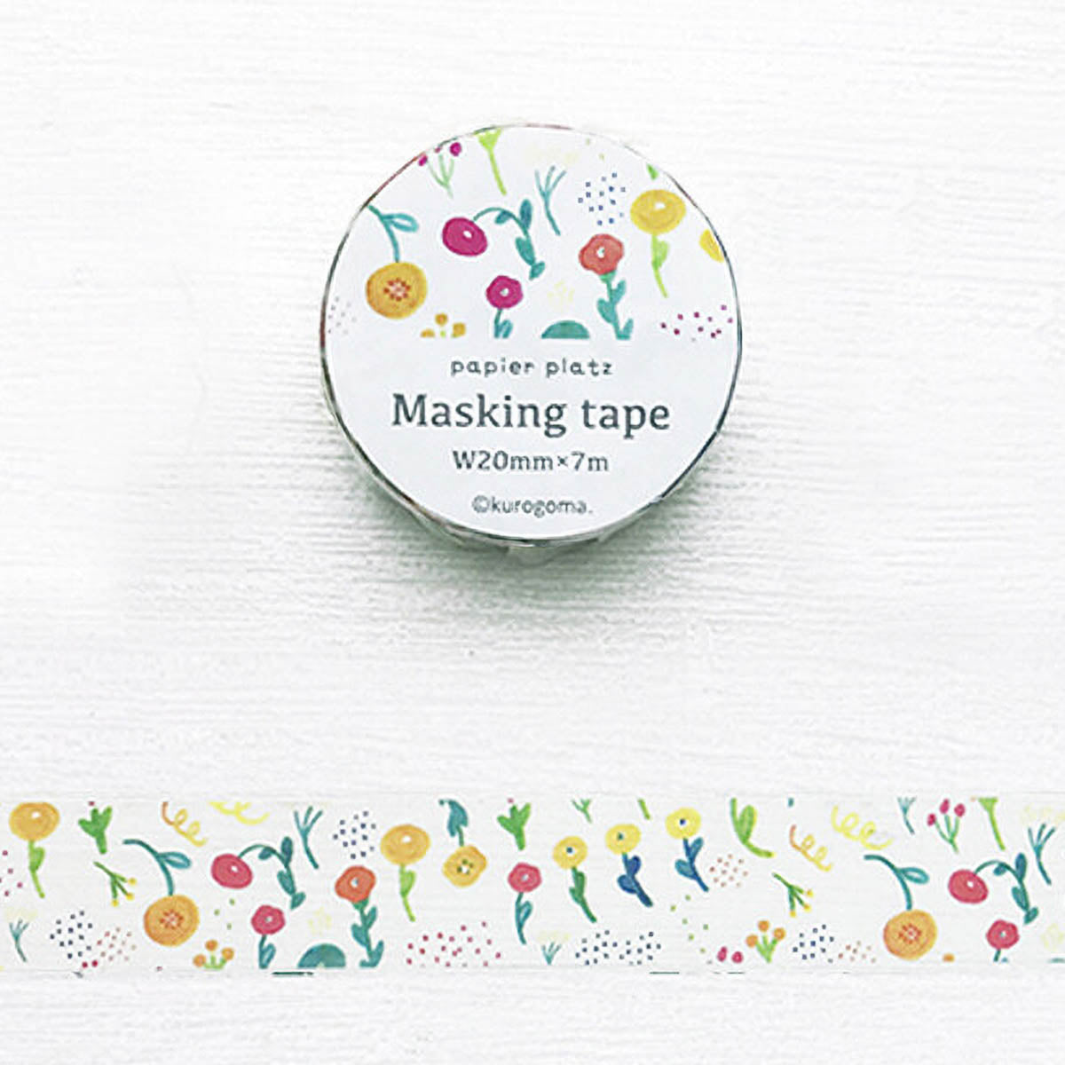 Masking Tape - Papier Platz - kurogoma - Flowers