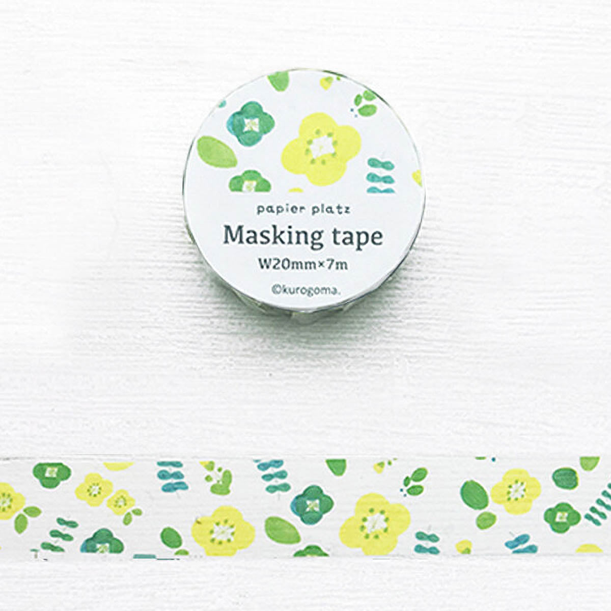 Masking Tape - Papier Platz - kurogoma - Flowers