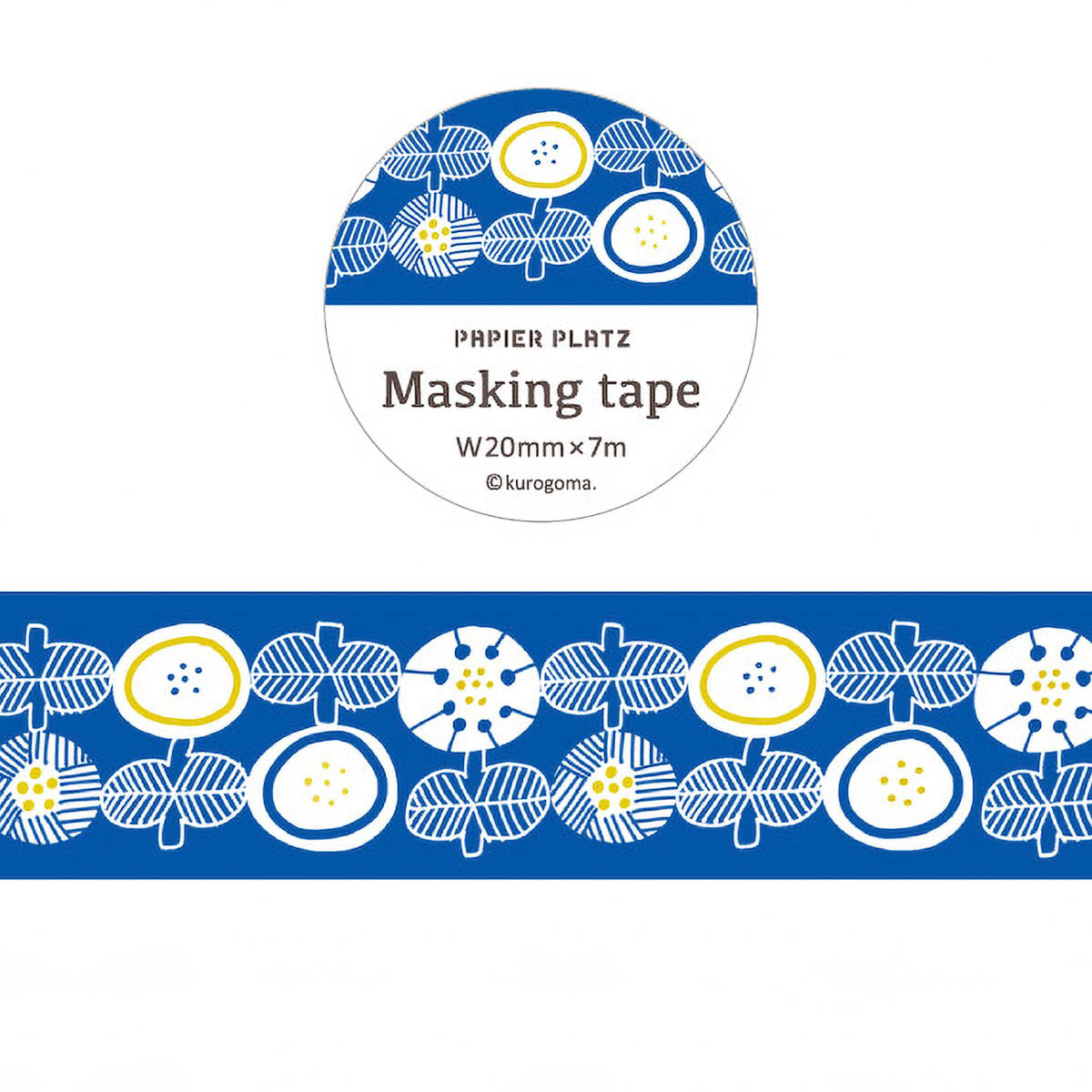 Masking Tape - Papier Platz - kurogoma - Flowers