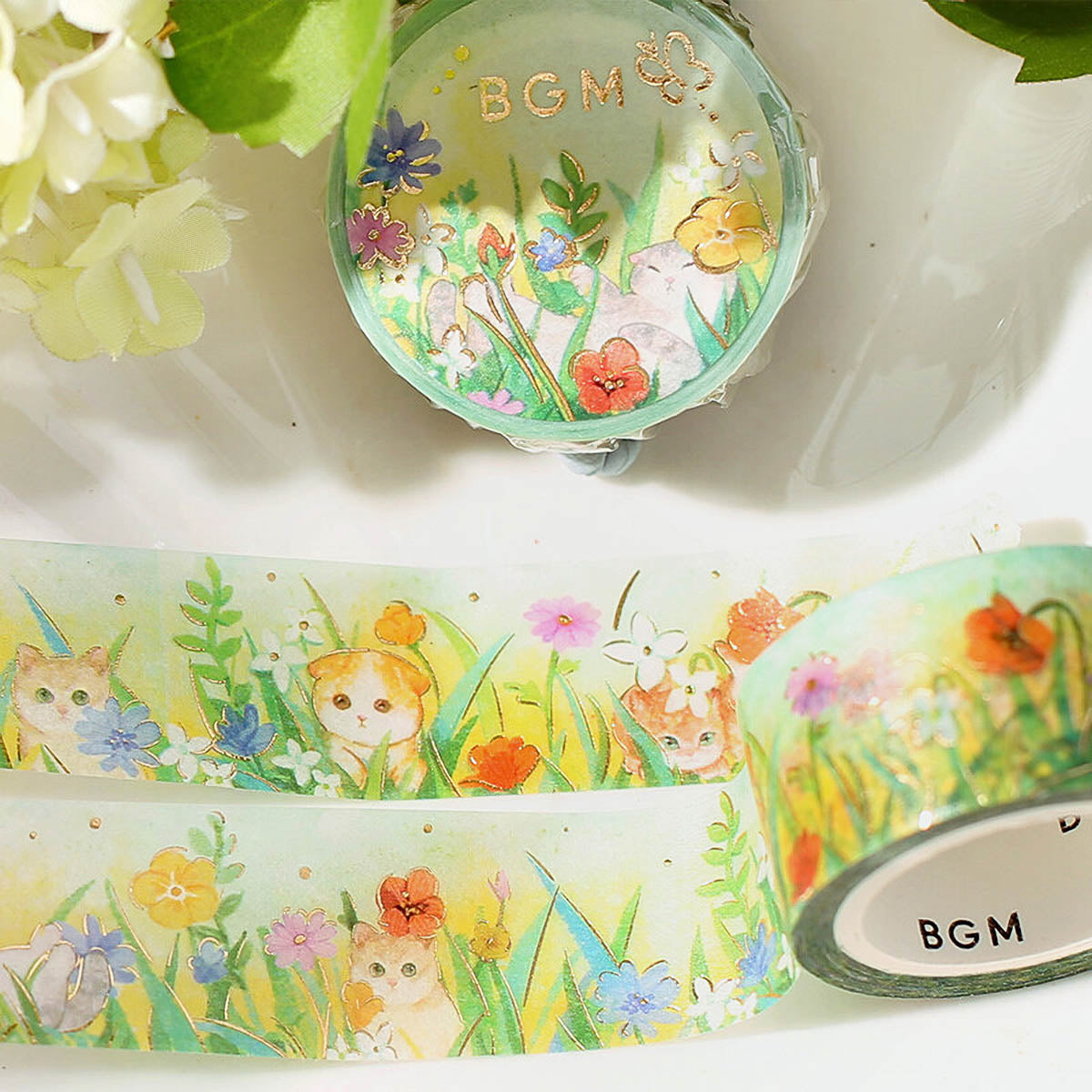 Masking Tape - Flowers and Cats