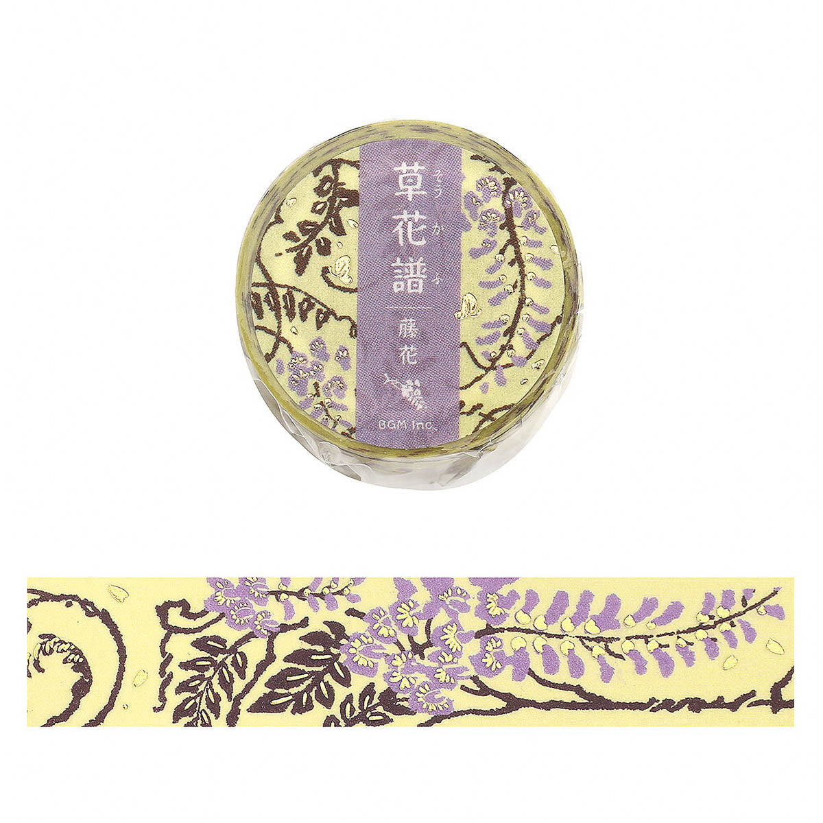 Masking Tape - Foil Stamp »Kusahanafu« Flower Music