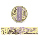 Masking Tape - Foil Stamp »Kusahanafu« Flower Music