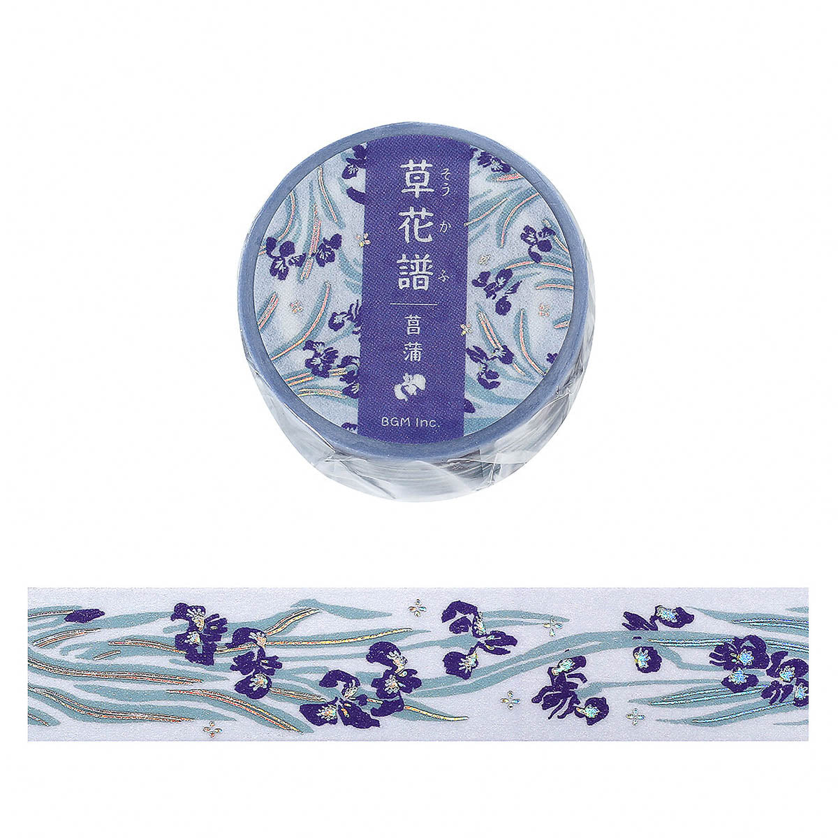 Masking Tape - Foil Stamp »Kusahanafu« Flower Music