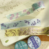 Masking Tape - Foil Stamp »Kusahanafu« Flower Music