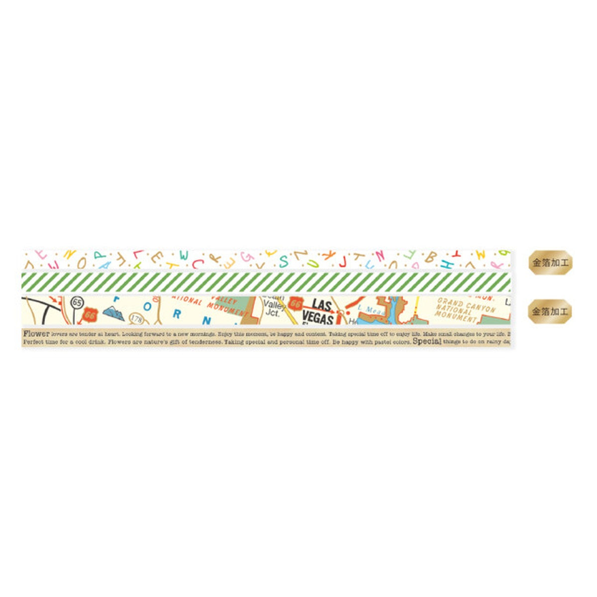 Masking Tape - 4 Rolls Set - Travel