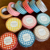 Masking Tape - Papier Platz - Gingham Check - Vol. 1 - Basic Colors