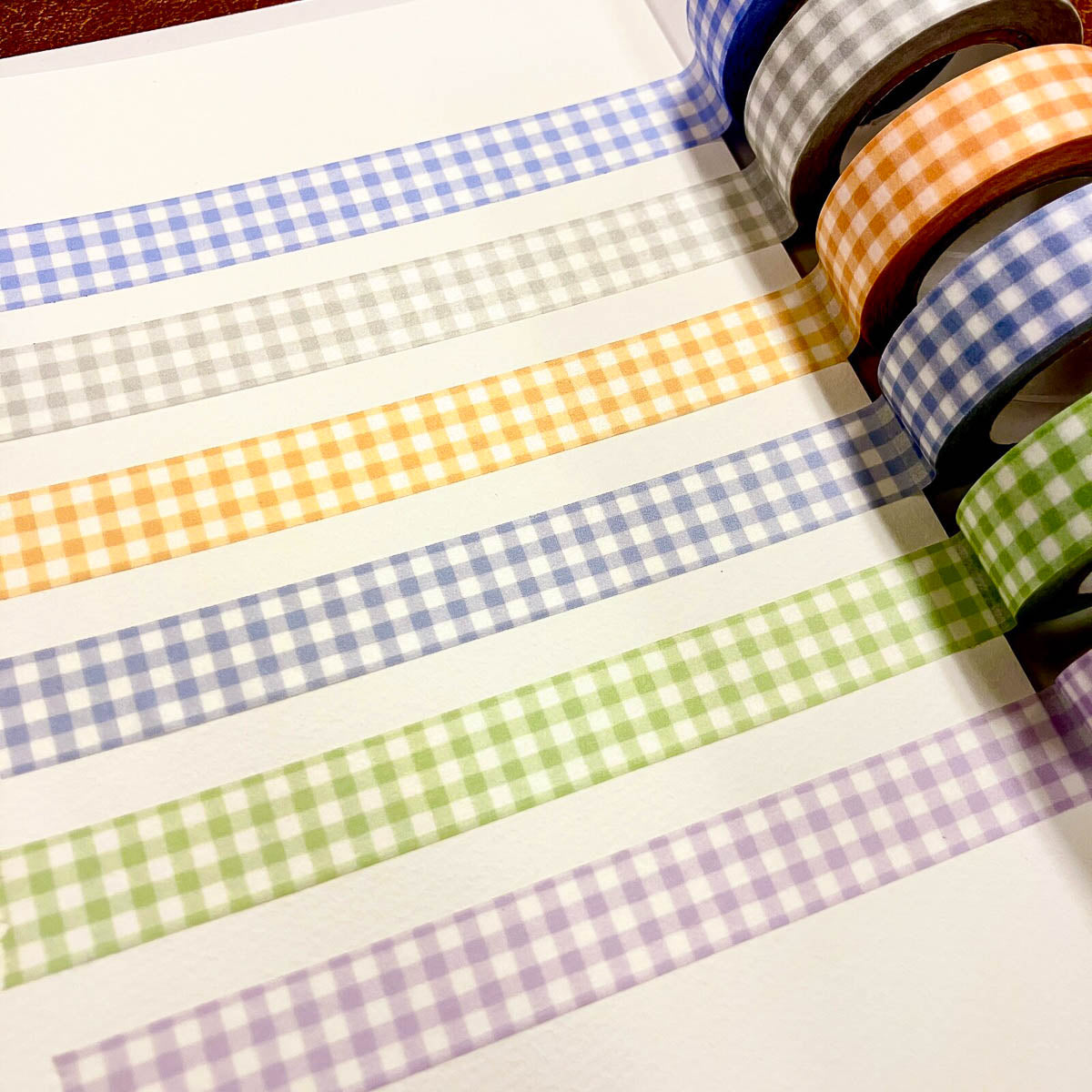 Masking Tape - Papier Platz - Gingham Check - Vol. 2 - Pale Colors