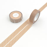 Masking Tape - Papier Platz - Polka Dot - Dark Tone