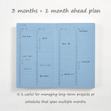 Notizbuch - isshoni. - Daylog - 3-Monats-Journal - Slim