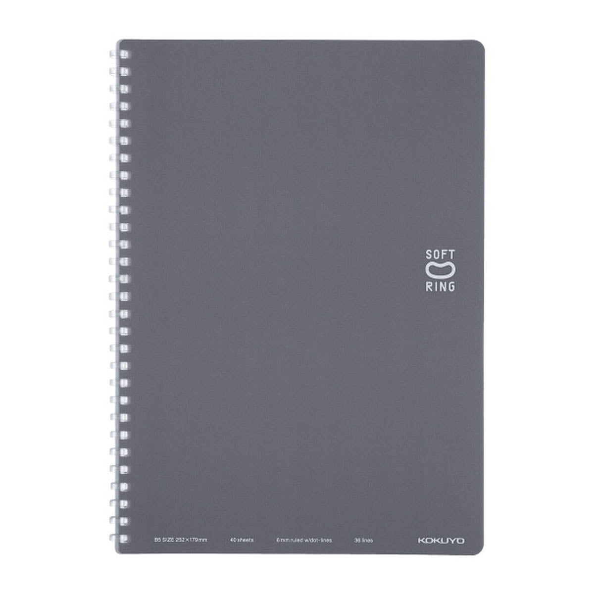 Notizbuch - Kokuyo - Soft Ring - B5 - liniert mit Punkten - 40 Seiten
