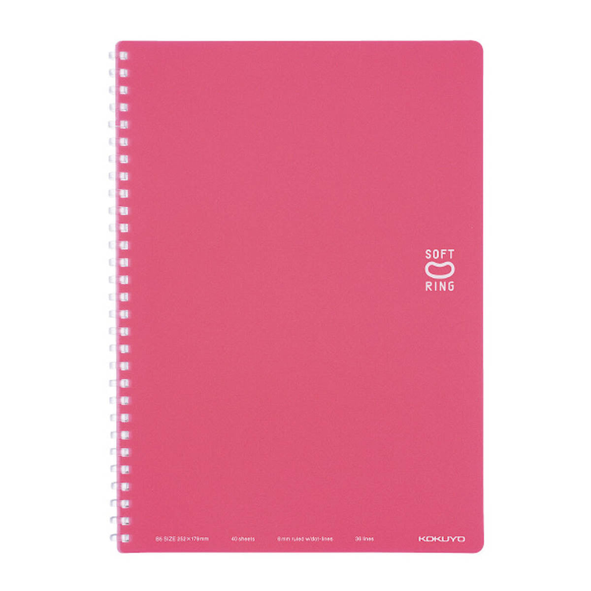 Notizbuch - Kokuyo - Soft Ring - B5 - liniert mit Punkten - 40 Seiten