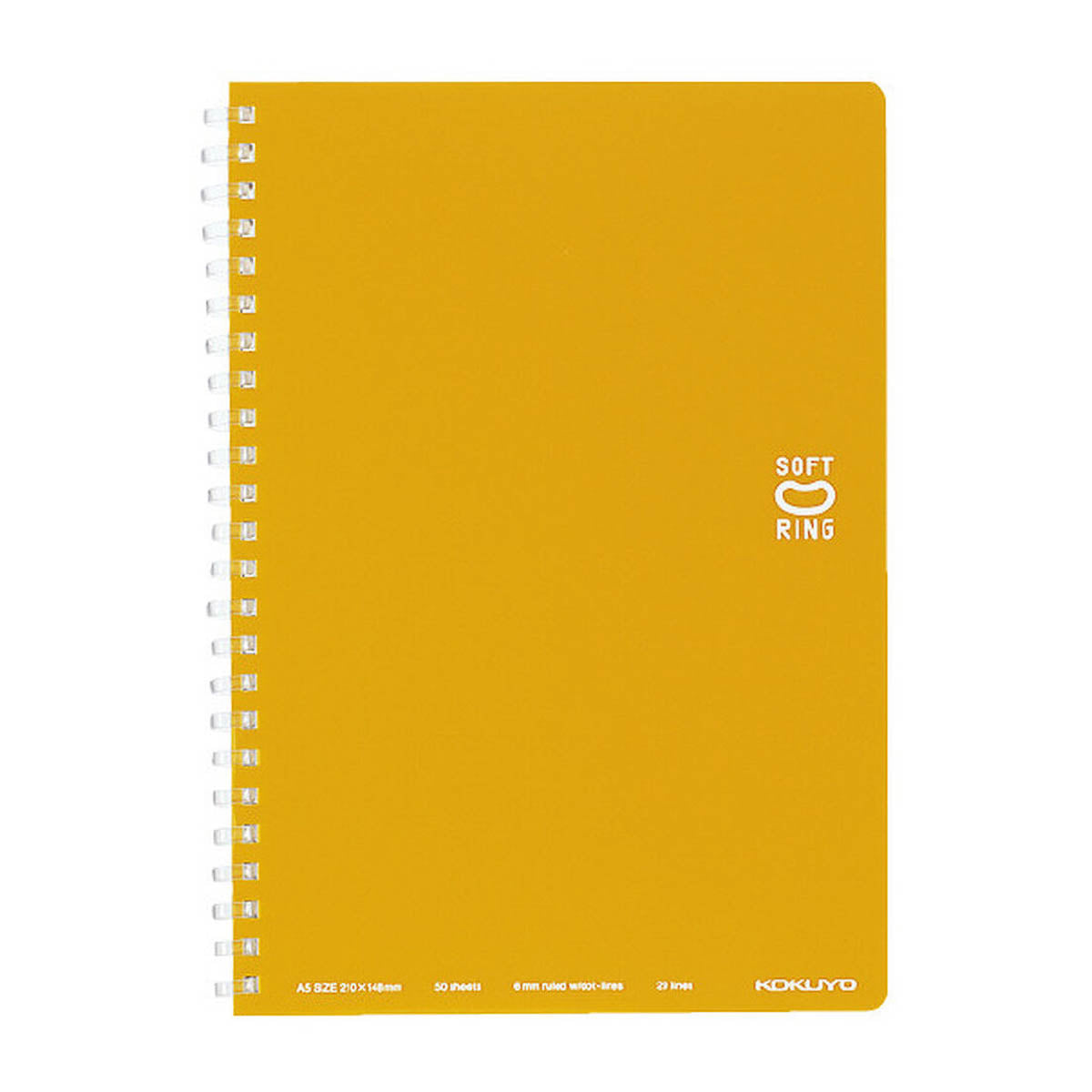 Notizbuch - Kokuyo - Soft Ring - A5 - liniert mit Punkten - 50 Seiten