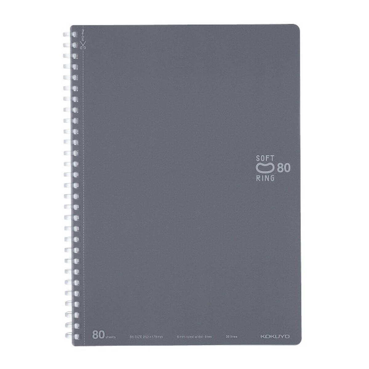 Notizbuch - Kokuyo - Soft Ring - B5 - liniert mit Punkten - 80 Seiten